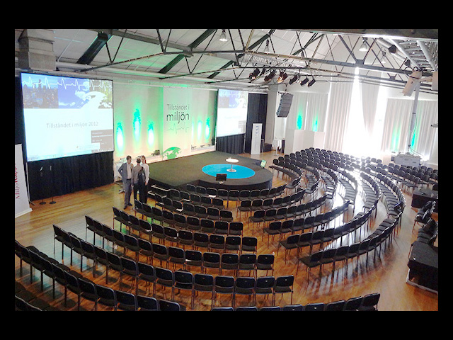 Munchenbryggeriet konferens- och eventlokal - Scen med platser i en halvcirkel